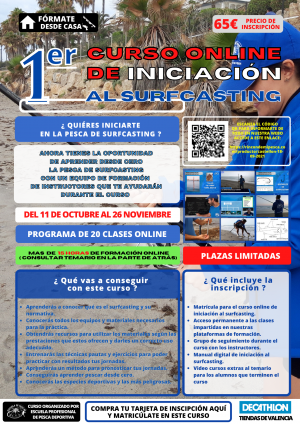 Curso Online de Iniciación al Surfcasting